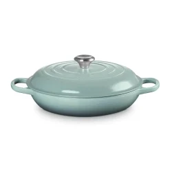 Le Creuset Signature Cast Iron 30cm Shallow Casserole - Sea Salt