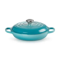 Le Creuset Signature Cast Iron 26cm Shallow Casserole - Teal