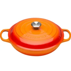 Le Creuset Signature Cast Iron 26cm Shallow Casserole - Volcanic