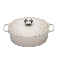 Le Creuset Signature Cast Iron 27cm Oval Casserole - Meringue
