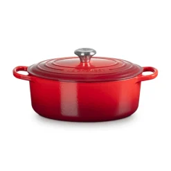 Le Creuset Signature Cast Iron 29cm Oval Casserole - Cerise