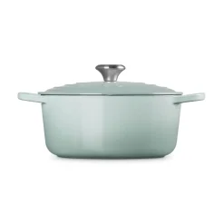 Le Creuset Signature 26cm Cast Iron Round Casserole - Sea Salt
