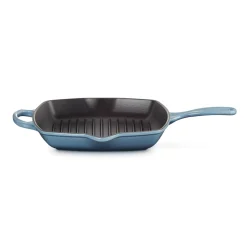 Le Creuset Signature 26cm Cast Iron Square Grillit - Chambray