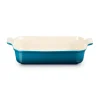 Le Creuset Stoneware Heritage 26cm Rectangular Deep Dish - Deep Teal