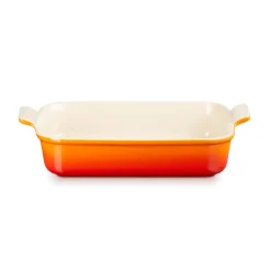 Le Creuset Stoneware Heritage 32cm Rectangular Deep Dish - Volcanic
