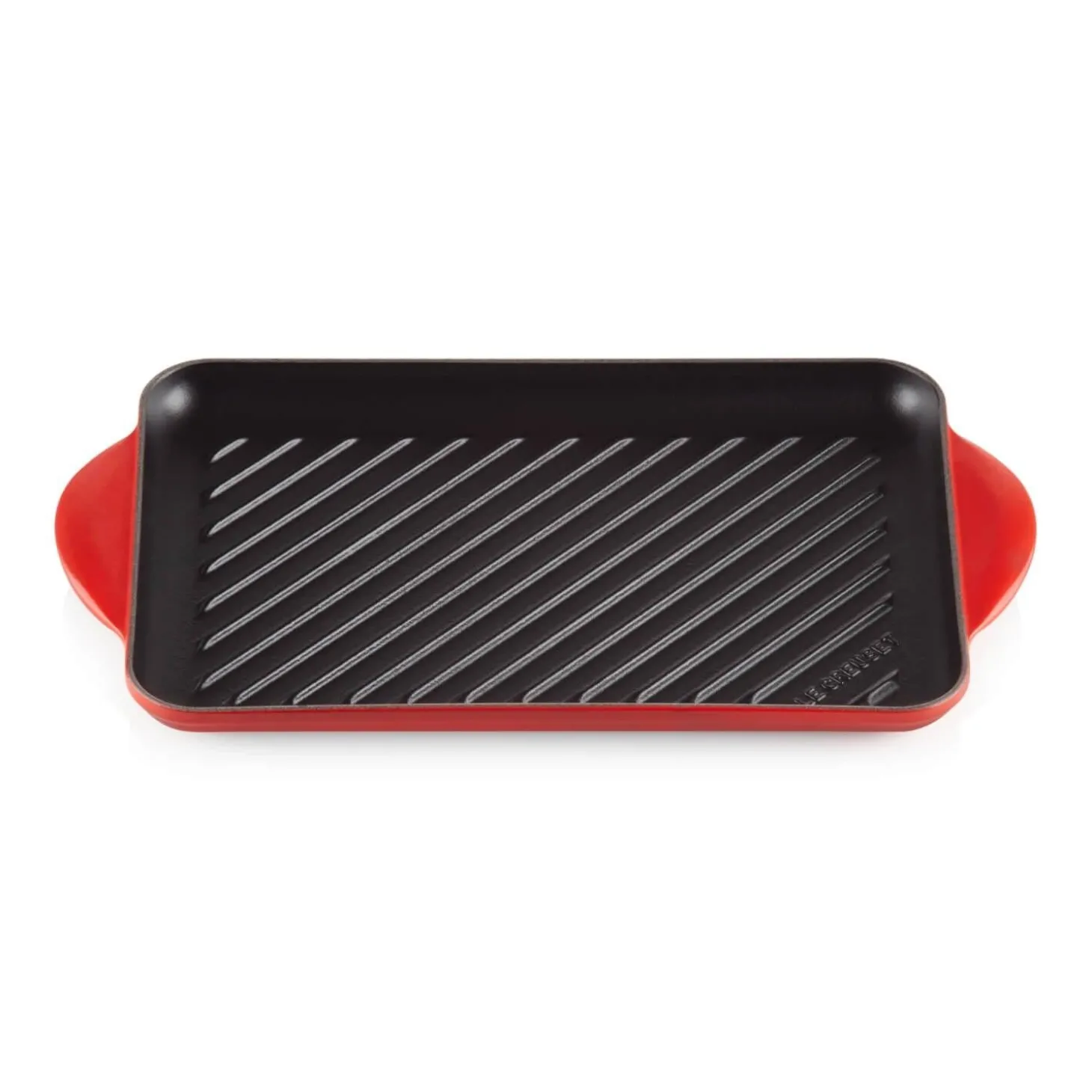 Le Creuset Traditional Cast Iron 32cm Rectangular Grill - Cerise