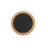Liga Round Cork Coaster - Black Hole - Grey