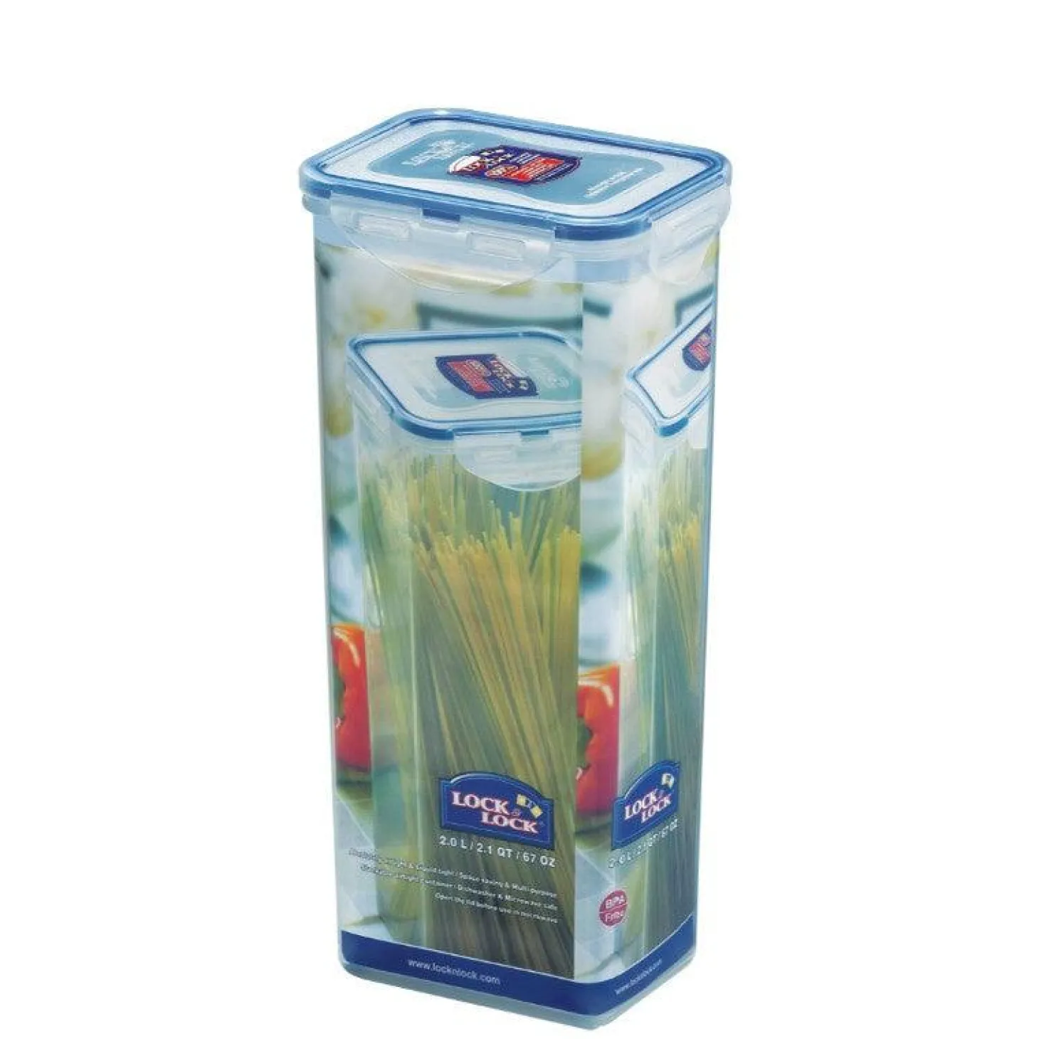 LocknLock Tall Rectangular Food Container - 2 Litre
