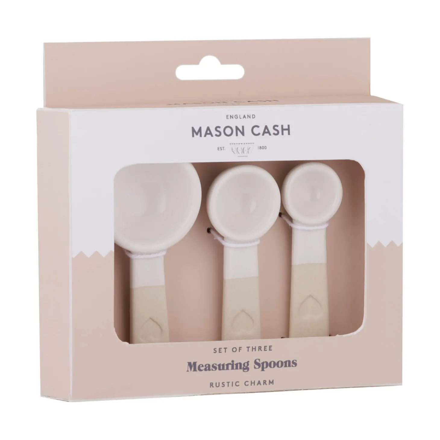 Mason Cash Stoneware Rustic Charm Measuring Spoons - Set of 3