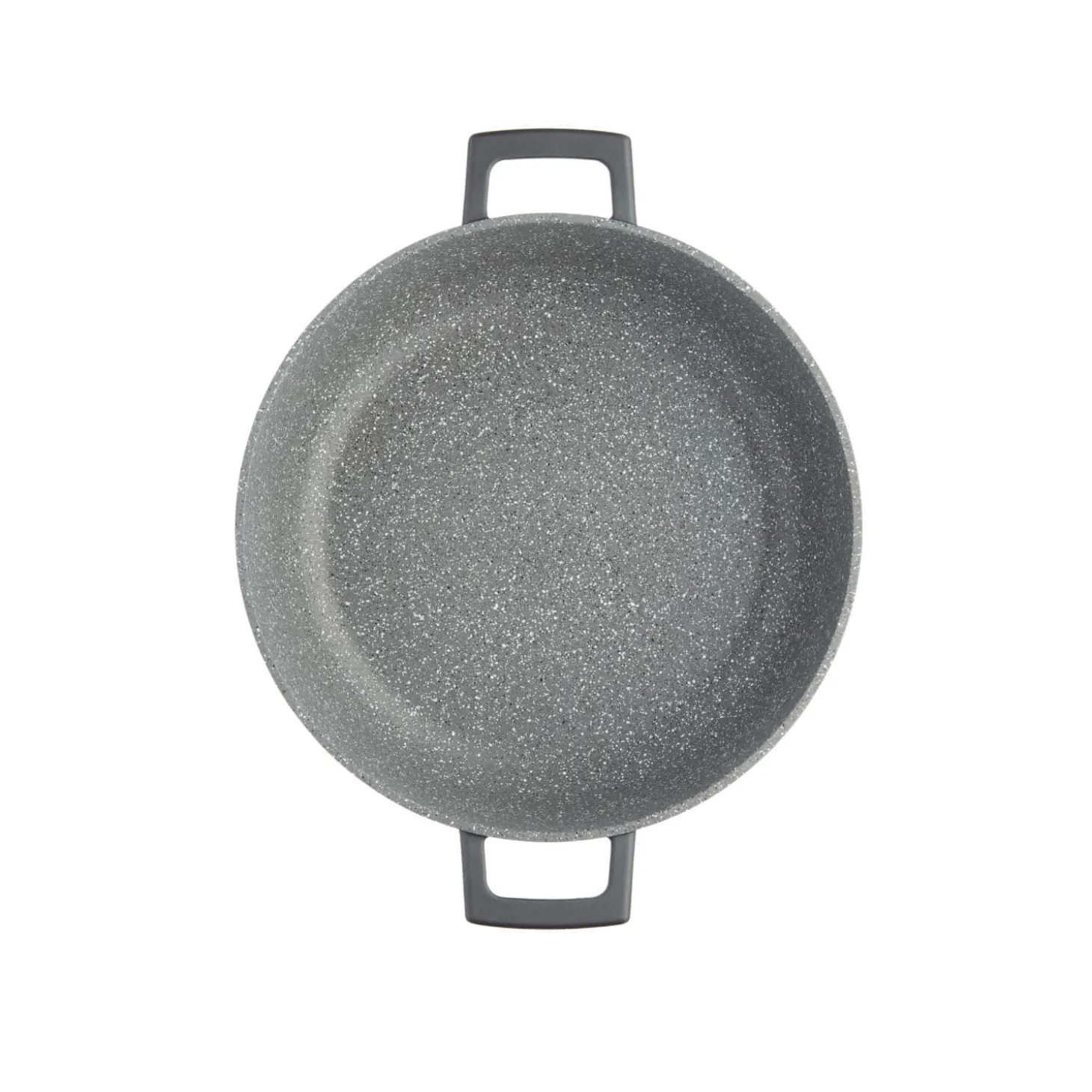 Masterclass Cast Aluminium 24cm Lightweight Round Casserole Dish - Black