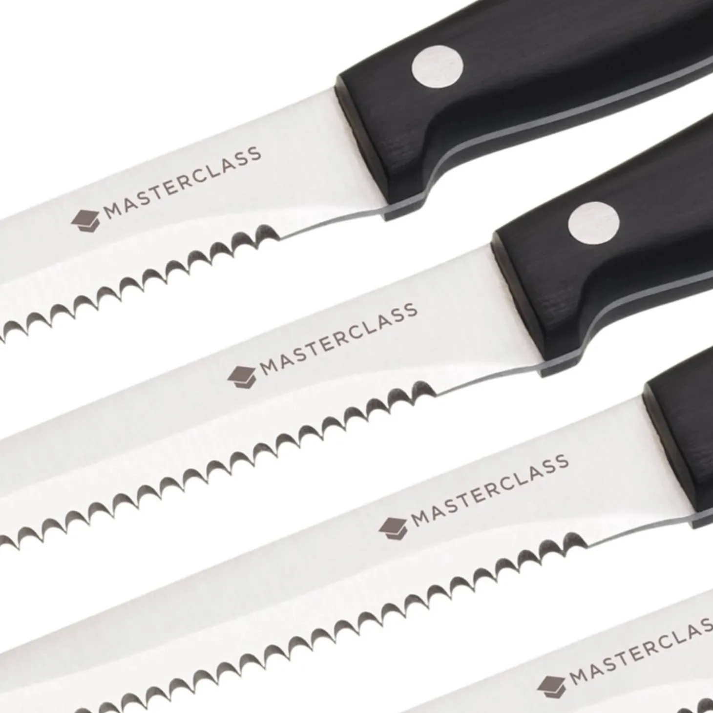 MasterClass Deluxe Steak Knife Set - 6 Piece
