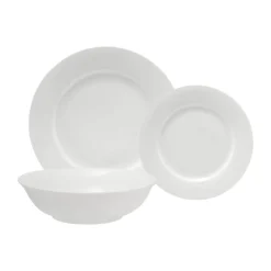 Maxwell & Williams White Basics European Rim Dinner Set - 12 Piece