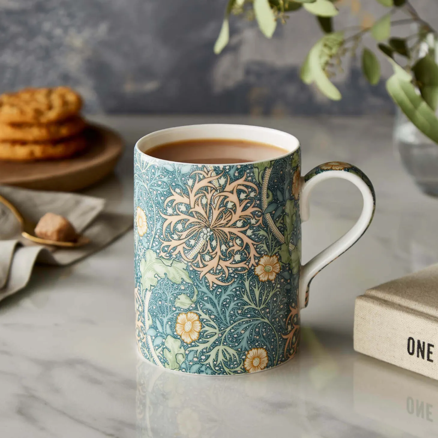 Morris & Co 340ml Porcelain Mug - Seaweed