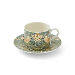 Morris & Co Porcelain Cup & Saucer - Strawberry Thief