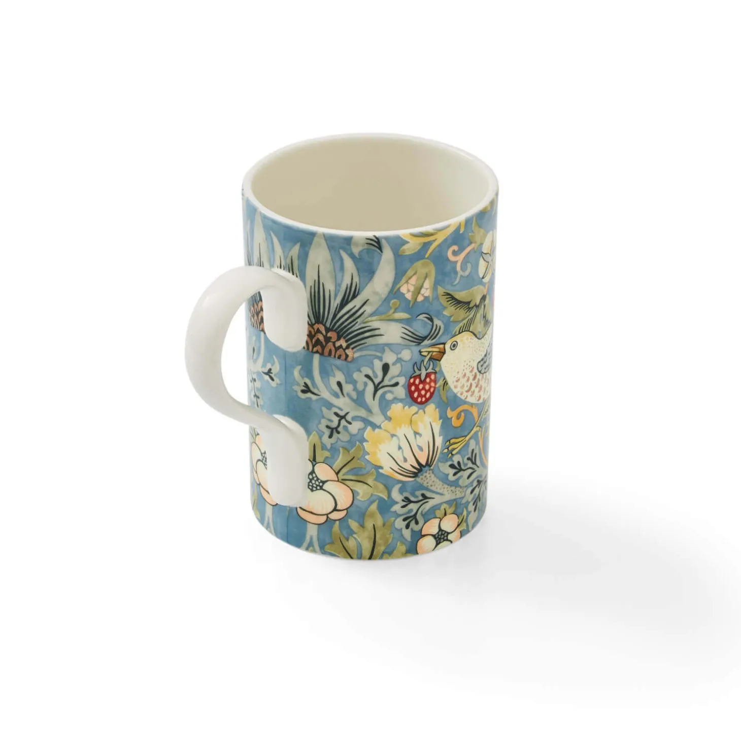 Morris & Co Strawberry Thief 340ml Porcelain Mug - Indigo