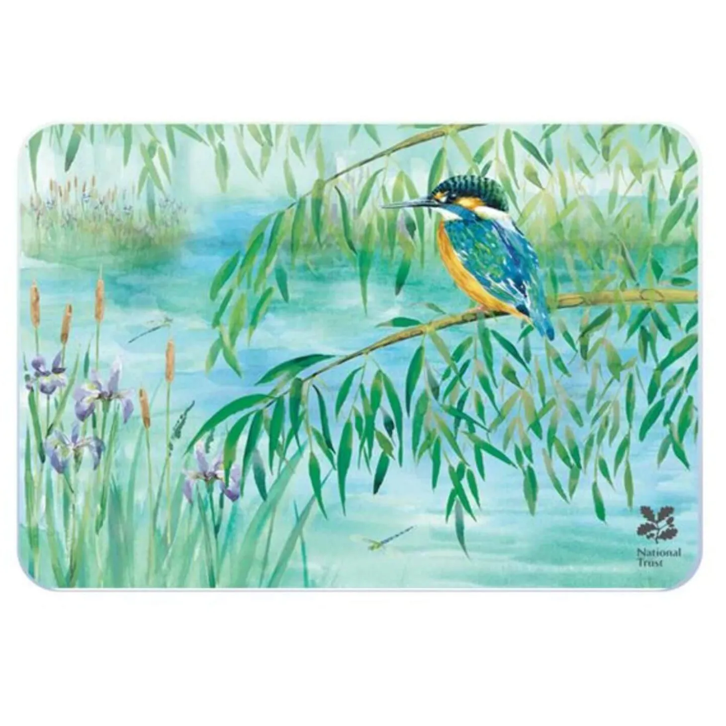 National Trust Medium Glass Workstop Saver - Kingfisher