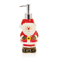 Premier Christmas 20cm Ceramic 300ml Santa Soap Dispenser