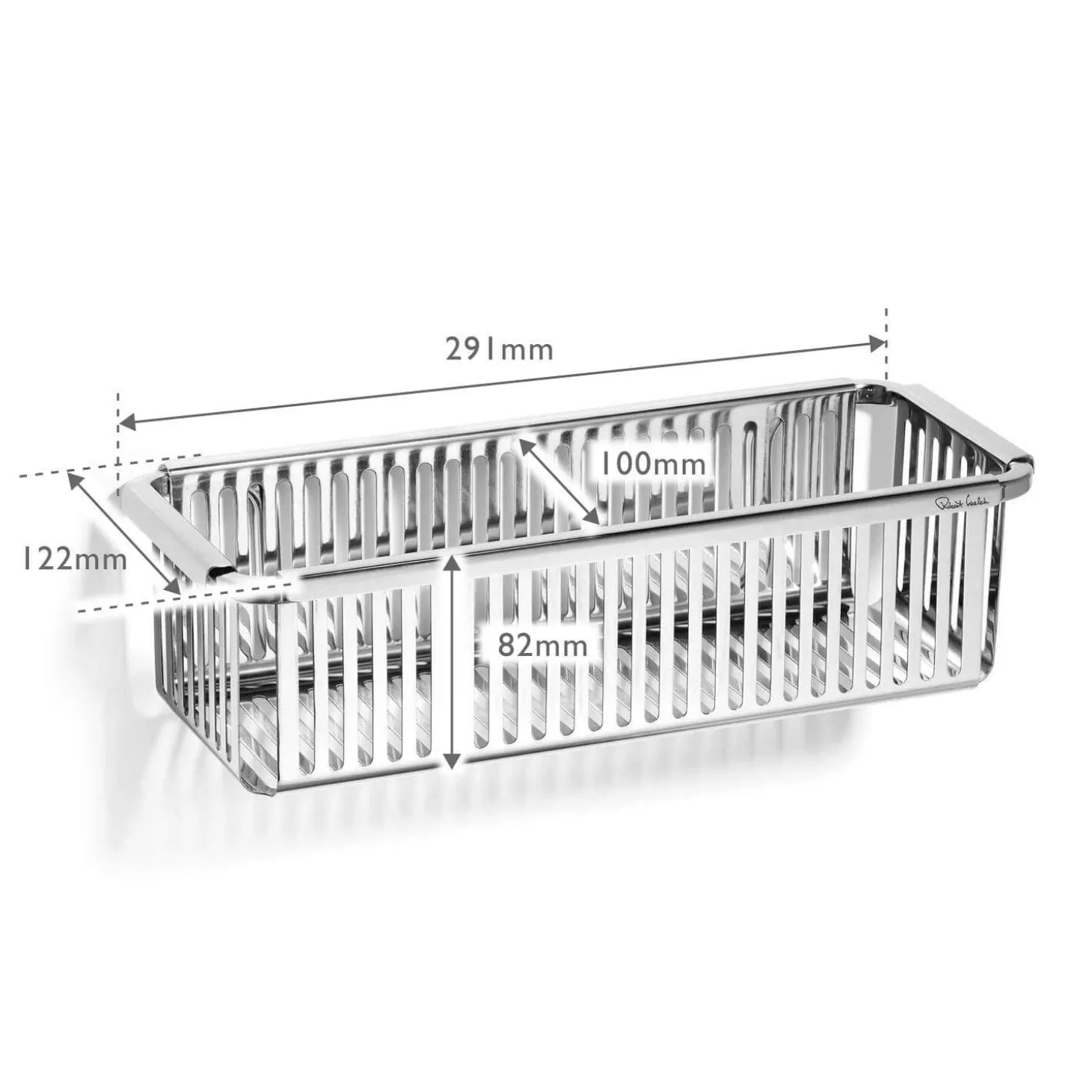 Robert Welch Burford Single Rectangular Shower Basket