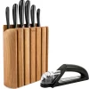 Robert Welch Signature Book 7-Piece Knife Block & Handheld Sharpener Set