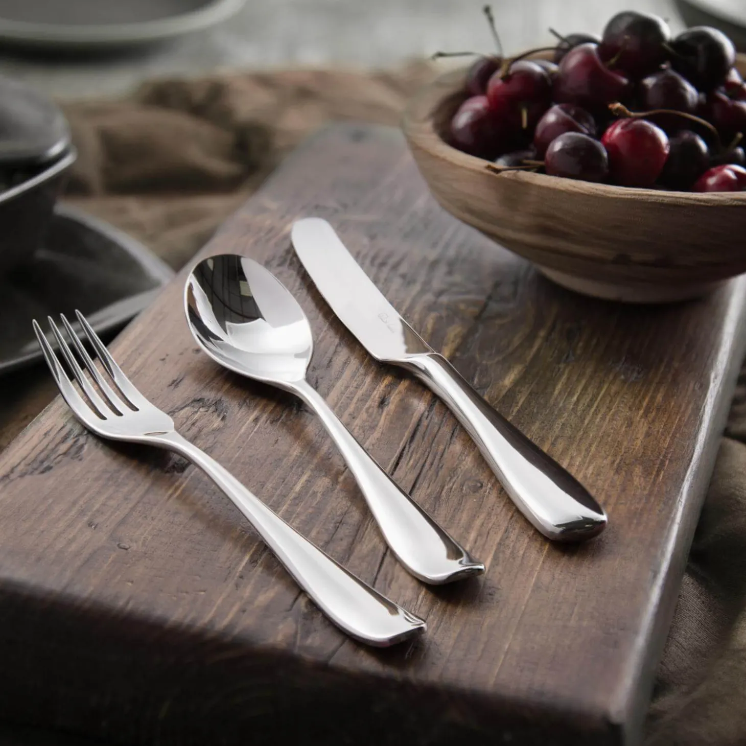Robert Welch Warwick Bright Stainless Steel Serving Spoon
