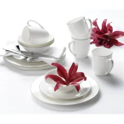 Royal Worcester Serendipity Platinum White Barrel Mug - 350ml