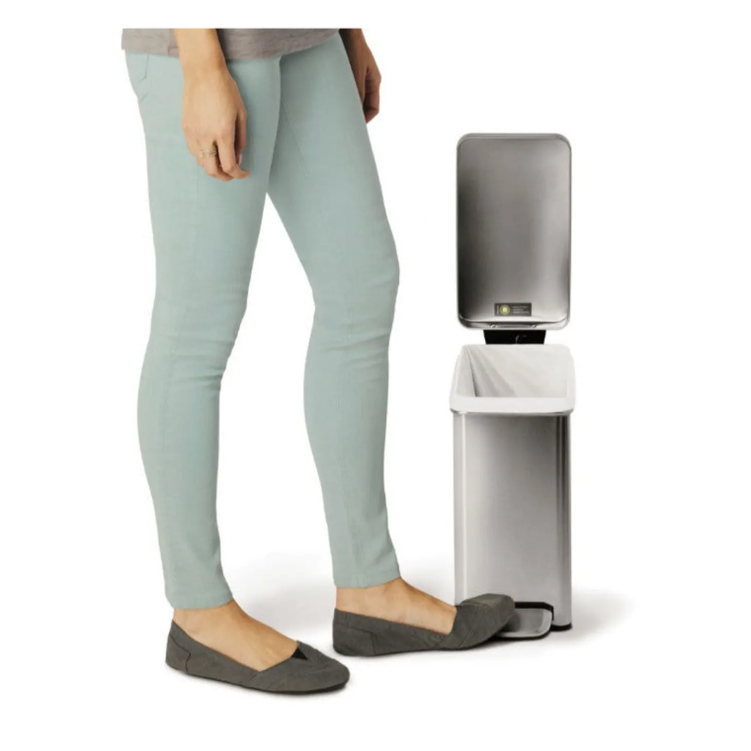 Simplehuman Profile Pedal Kitchen Bin - 10 Litre