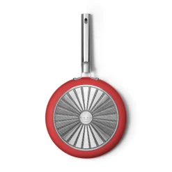 Smeg Cookware 28cm Non-Stick Frying Pan - Red