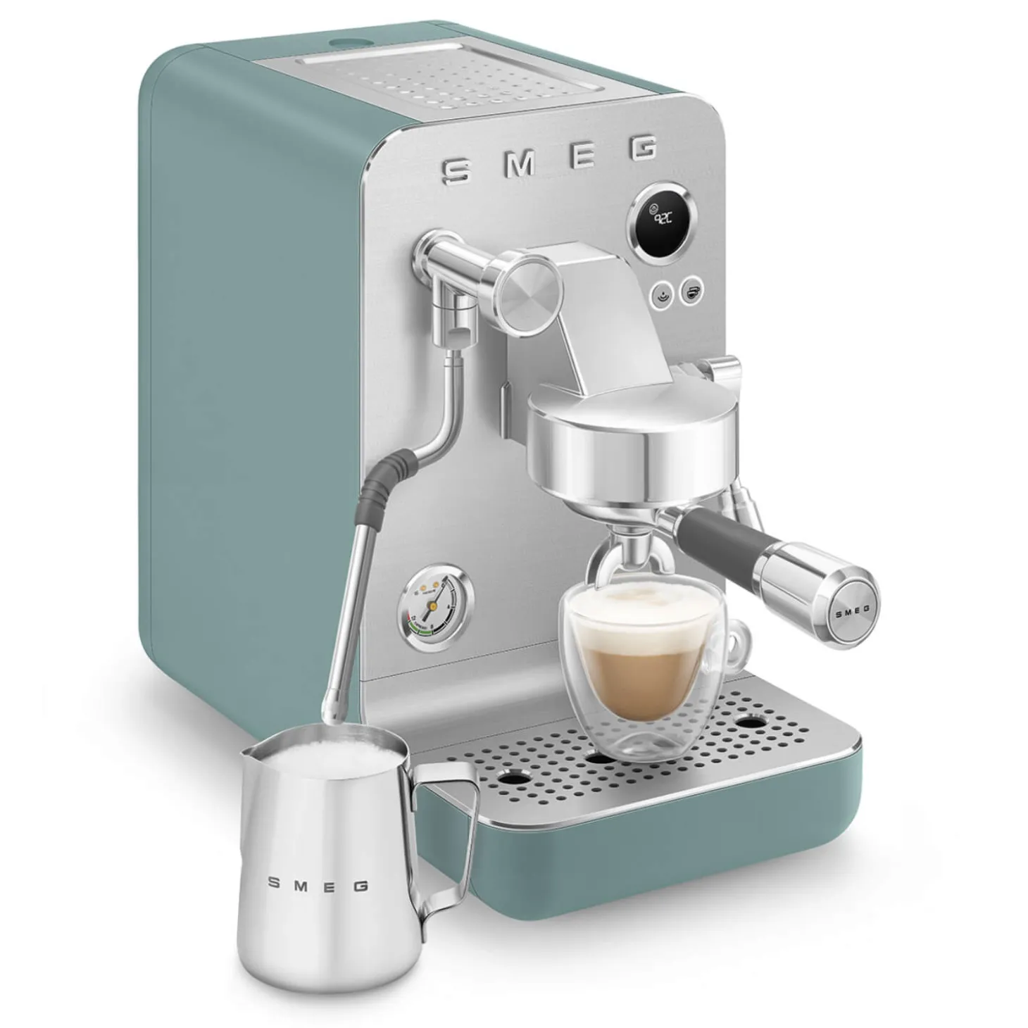 Smeg EMC02EGMUK Mini Pro Espresso Coffee Machine - Matte Emerald Green