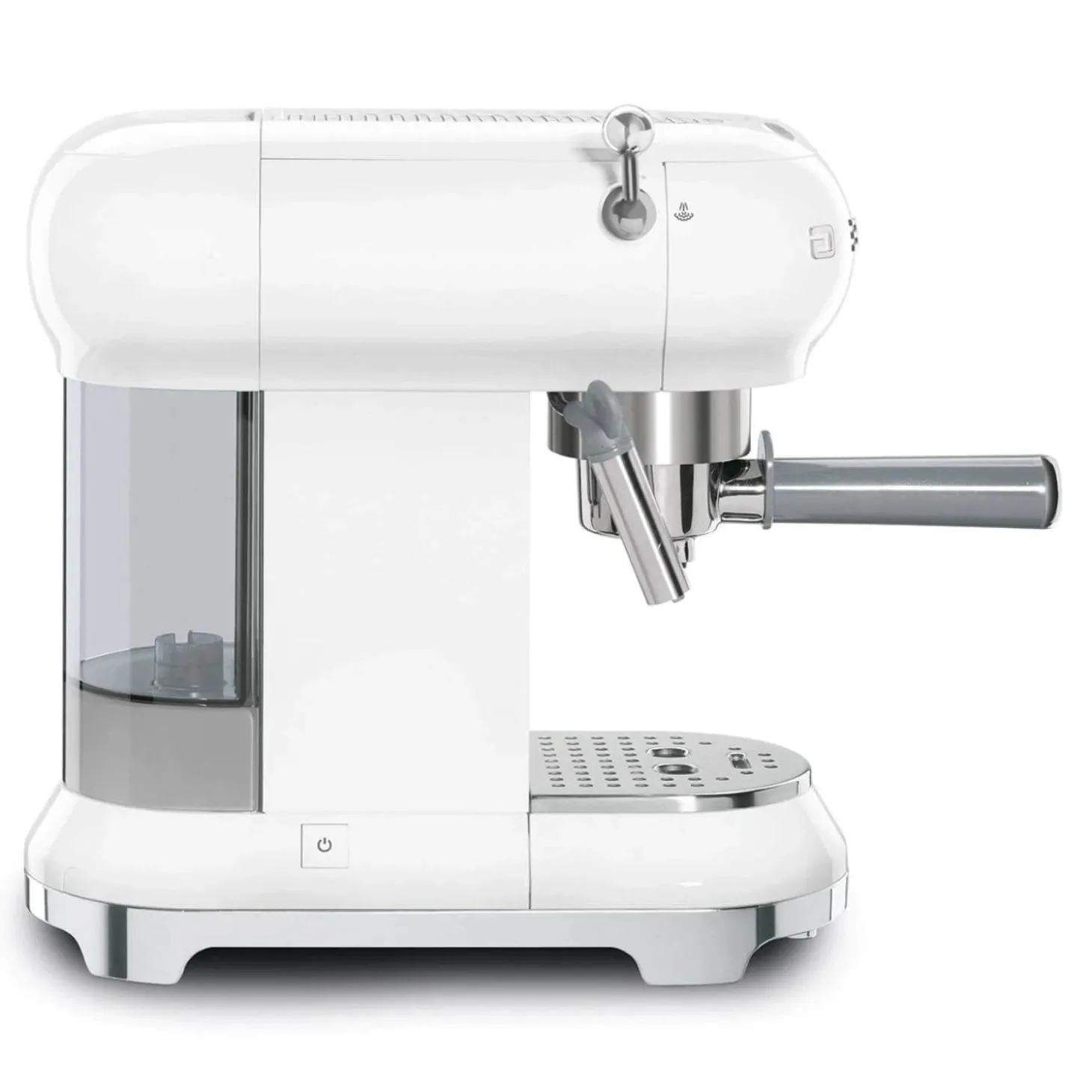 Smeg 50's Style Retro ECF02 Espresso Coffee Machine - White