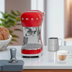 Smeg 50's Style Retro ECF02 Espresso Coffee Machine - Red