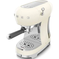 Smeg 50s Style Retro ECF02 Espresso Coffee Machine - Cream