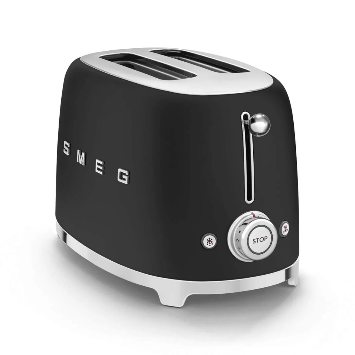 Smeg 50's Style Retro TSF01 2 Slice Toaster - Matte Black