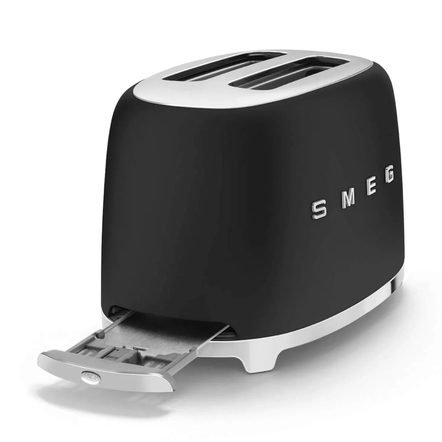 Smeg 50's Style Retro TSF01 2 Slice Toaster - Matte Black