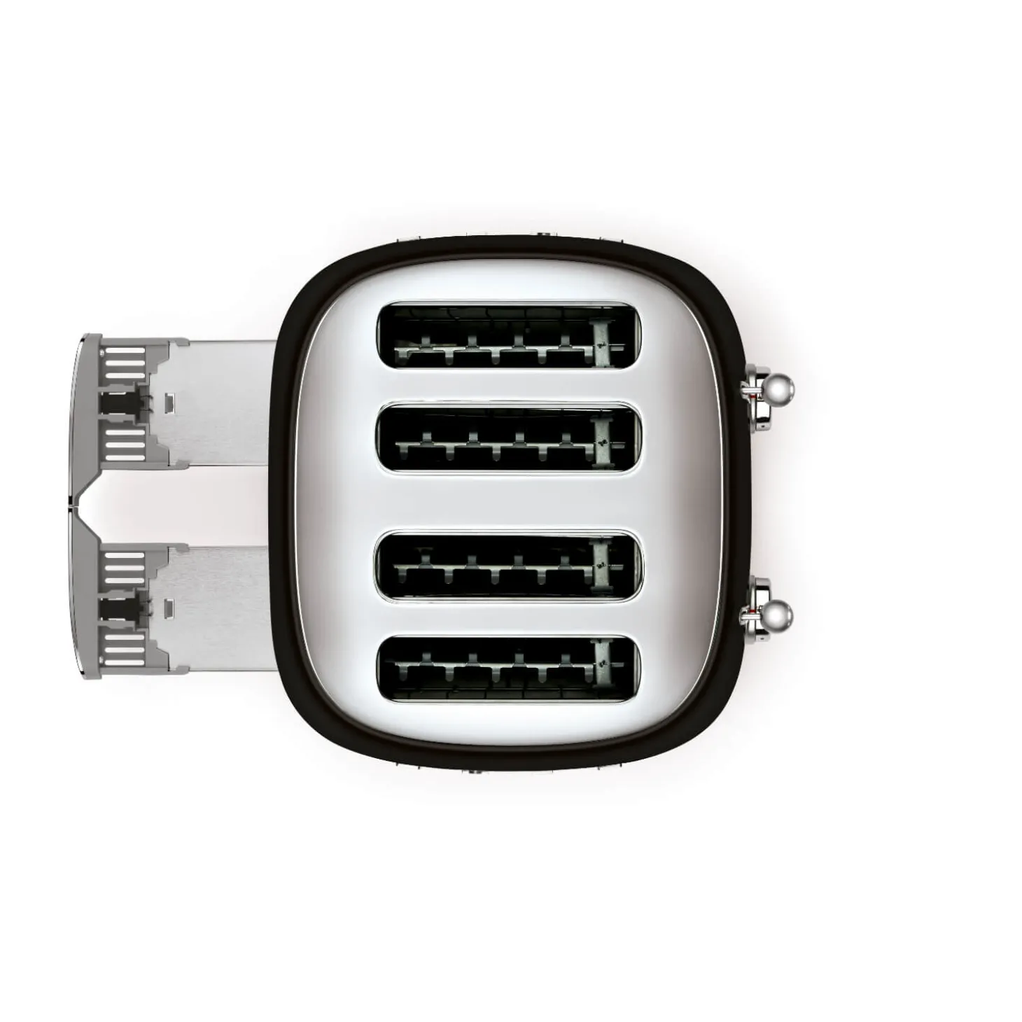 Smeg 50's Style Retro TSF03 4 Slice Toaster - Black