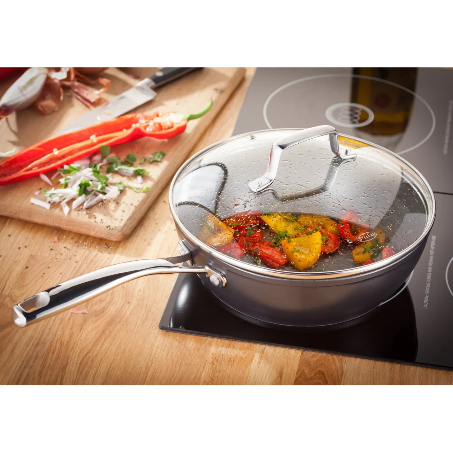 Stellar Rocktanium Non-Stick Saute Pan - 24cm