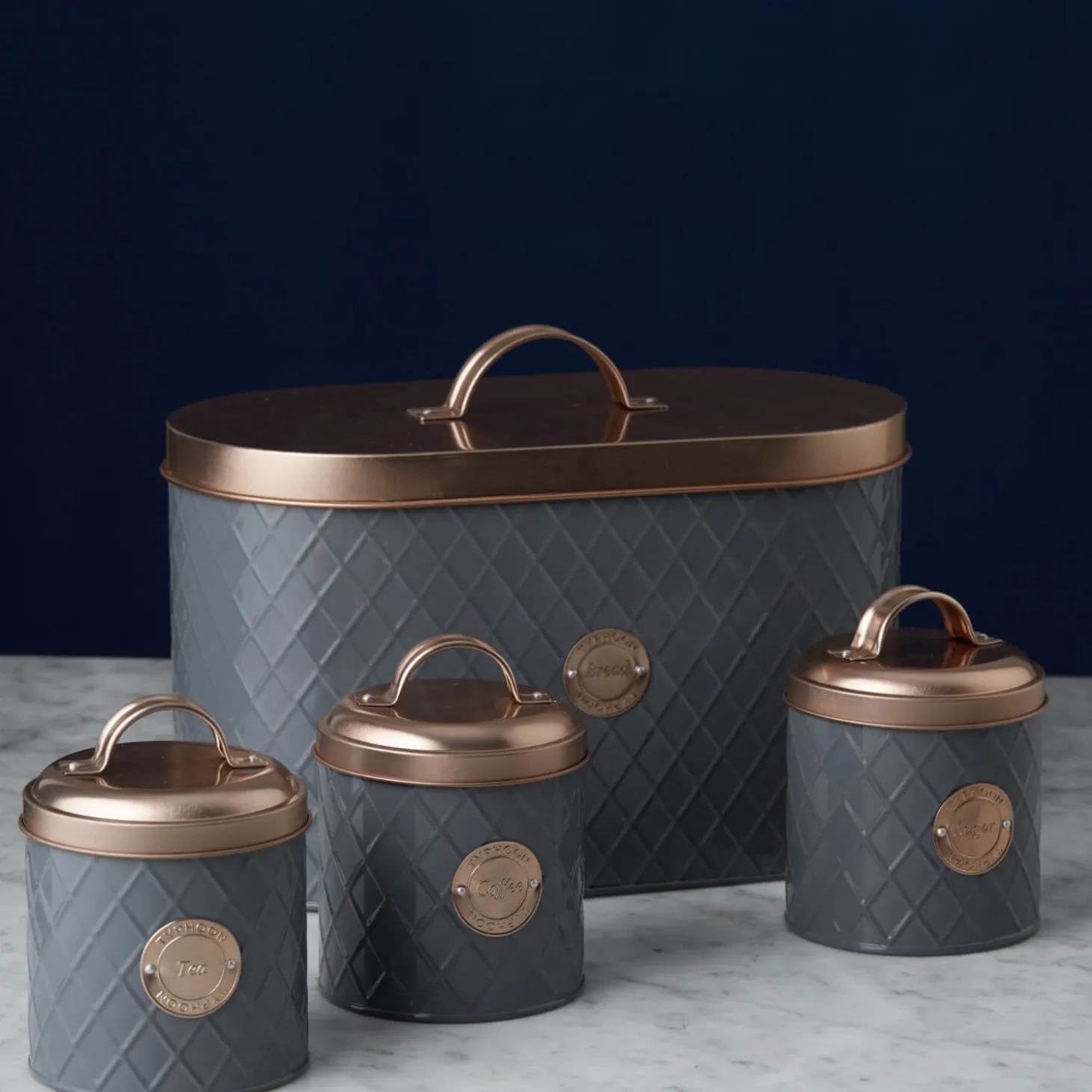 Typhoon Henrik Compost Caddy - Graphite & Copper