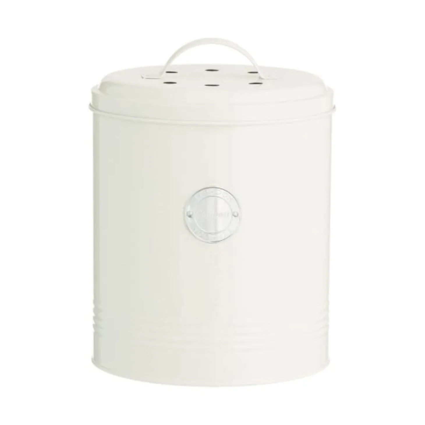 Typhoon Living 2.5 Litre Compost Caddy - Cream