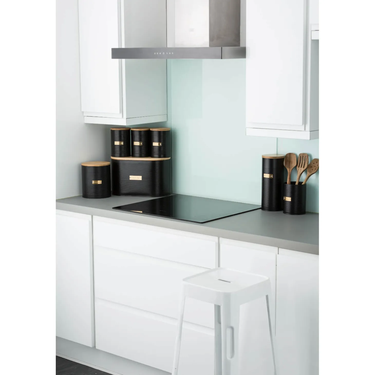 Typhoon Living 3 Piece Canister Set - Otto Black