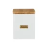 Typhoon Square Cookie Canister - Otto White