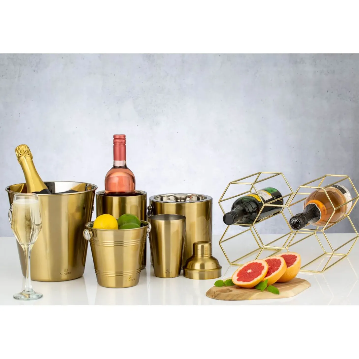 Viners Barware Cocktail Shaker - Gold