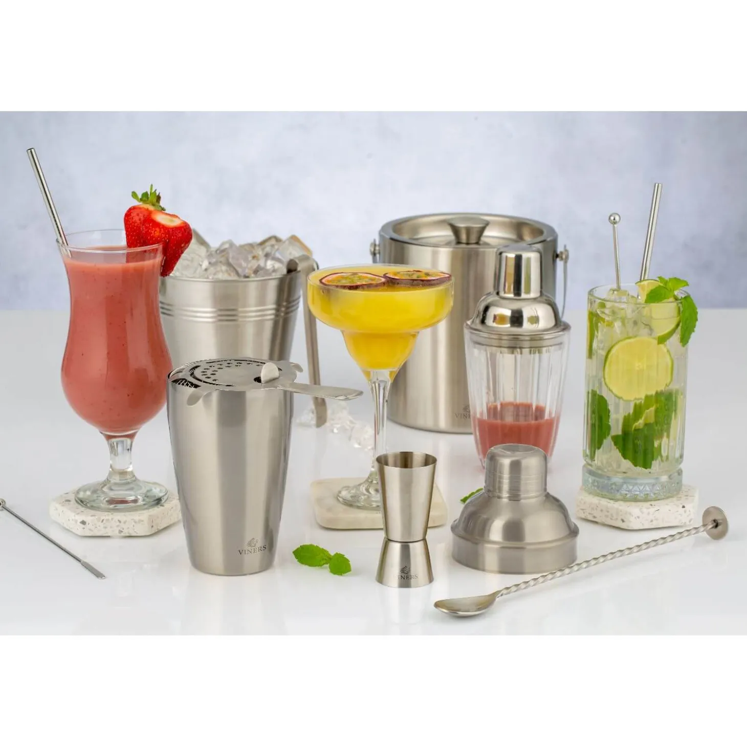 Viners Barware Cocktail Shaker - Silver