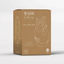 Wade Fish Earthenware 0.6 Litre Gluggle Jug - French Grey