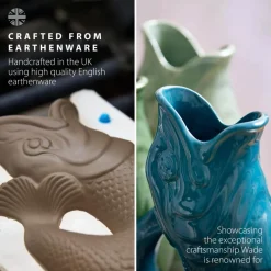Wade Fish Earthenware 1.2 Litre Gluggle Jug - Agave