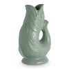 Wade Fish Earthenware 1.2 Litre Gluggle Jug - Sage