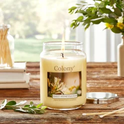 Wax Lyrical Colony Large Scented Candle Jar - Sweet Honeysuckle