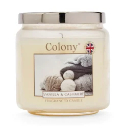 Wax Lyrical Colony Medium Scented Candle Jar - Vanilla & Cashmere