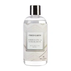 Wax Lyrical Fired Earth Reed Diffuser 200ml Refill - Darjeeling & Damask Rose
