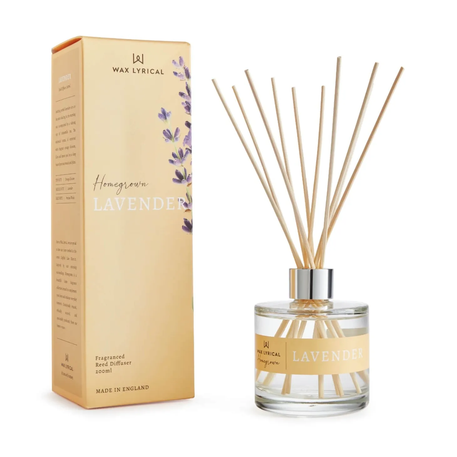 Wax Lyrical Homegrown 200ml Reed Diffuser - Lavender