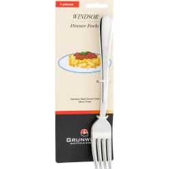Windsor Stainless Steel 4 Piece Dinner Fork - Set of 4