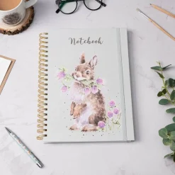 Wrendale Designs by Hannah Dale A4 Notebook - Head Clover Heels - Rabbit